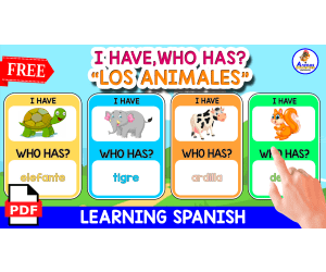 GAME I HAVE WHO HAS | LOS ANIMALES EN ESPAÑOL