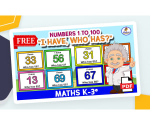 GAME "i HAVE, WHO HAS?" - Numbers 1 to 100