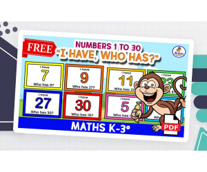 GAME "I HAVE, WHO HAS?" - Numbers 1 to 30