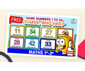 I Have, Who Has Numbers 1–50 – Math Game