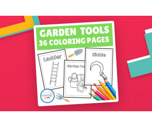 Garden Tools Coloring Pages