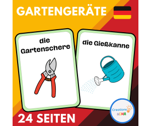 Garden Tools Vocabulary in German
