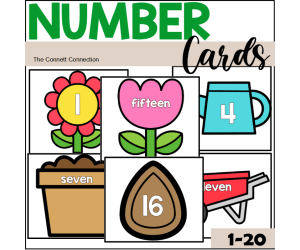 Gardening Number Cards