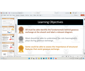 Gaseous Exchange in The Body