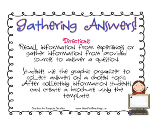 Gathering Answers Recalling Information Activity