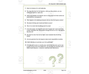 GCSE Literature: An Inspector Calls | Revision Quiz