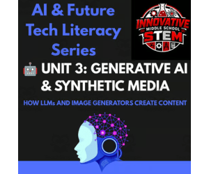 Generative AI & LLMs: Text, Images & Deepfakes (Grades 6–12)