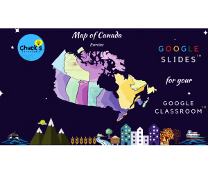 Geography: Canada - Interactive Map - Google Slides™