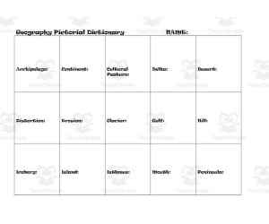 Geography Picture Dictionary