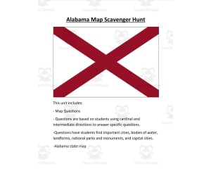 Geography Scavanger Hunt: Alabama