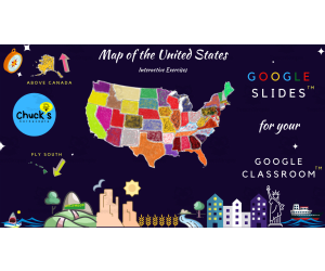 Geography: United States Interactive Map - Google Slides™