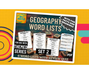 Geography Word List Posters - Set 2 (PDF)