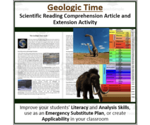 Geologic Time Reading Comprehension Article