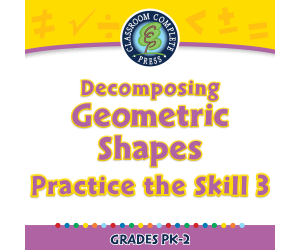 Geometry: Decomposing Geometric Shapes - Practice the Skill 3 - FLASH-MAC