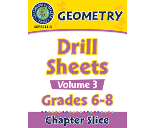 Geometry - Drill Sheets Vol. 3 Gr. 6-8