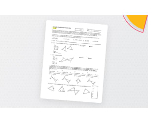 Geometry Proofs Worksheet and Practice Test with Answers