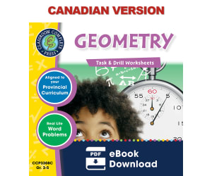Geometry - Task & Drill Sheets Gr. 3-5 - Canadian Content