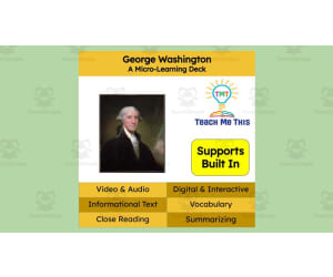 George Washington | Reading Comprehension Deck | Interactive Lesson