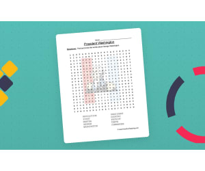 George Washington Word Search Worksheet