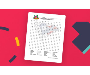 Georgia Word Search Worksheet