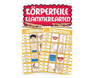 German Clip Cards: Body Parts