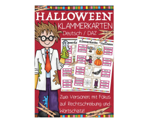German Clip Cards: Halloween vocabulary
