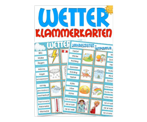 German Clip Cards: Weather Vocabulary