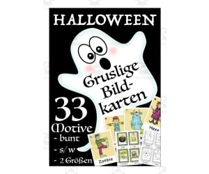 German Flash Cards: Halloween