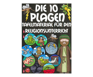 German Flash Cards: The 10 Plagues for Religious Education