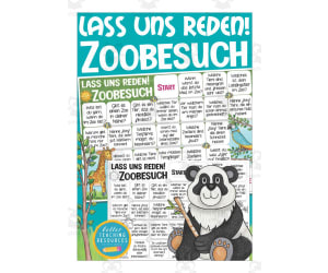 German: Let's Talk About A Zoo Visit Board Game