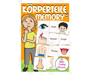 German Memory Cards: Body Parts