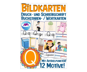 German Picture Cards: Letter Q