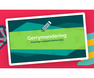 Gerrymandering and Redistricting (Worksheets, Slides, and an Interactive Game)