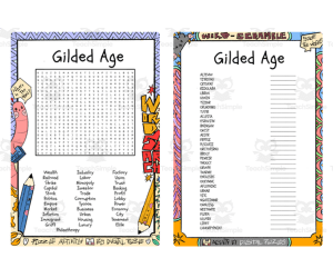 Gilded Age word search & scramble