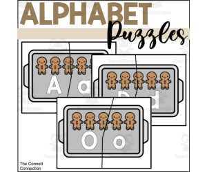 Gingerbread Alphabet Puzzles