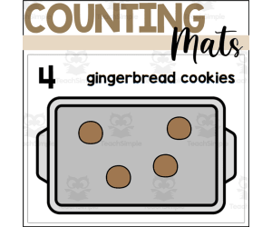 Gingerbread Counting Mats
