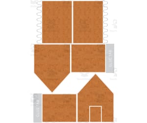 Gingerbread House Cut and Paste