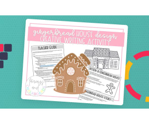 🎄 Gingerbread House Design & Creative Writing Activity 🎄