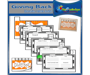 Giving Back Interactive Foldable Booklet - EBOOK