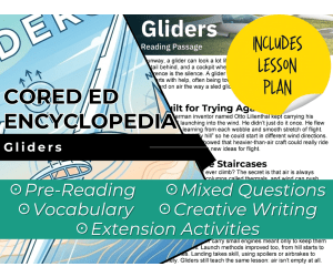 Gliders Reading Comprehension Passage - Cored Ed Encyclopedia