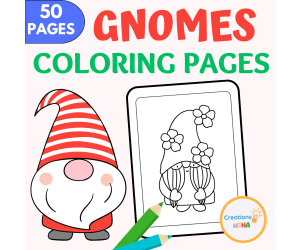 Gnomes Coloring Pages.