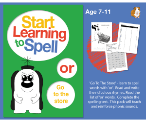 'Go To The Store' Spell Words With 'or’ (7-11 years)