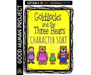 Goldilocks and the Three Bears | Character Sort