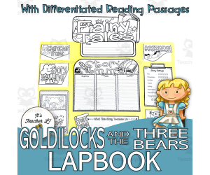 Goldilocks and the Three Bears Lapbook Project ELA Grade 3 4 5