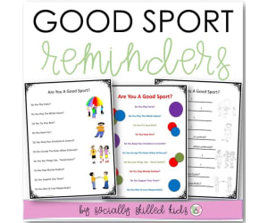 Good Sport Reminders, Differentiated Worksheets & Posters