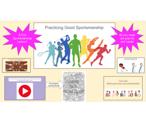 Good Sportsmanship SEL Presentation Lesson-Plus SEL coloring pages