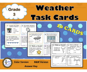Grade 3 Weather Task Cards