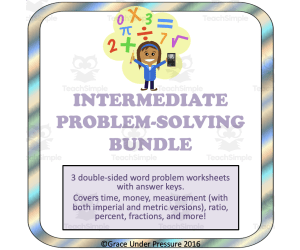 Grade 4-6 Problem Solving Bundle: Great for Review or Test Prep
