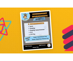 Grades 1 and 2 Multi-Subject Assessment Worksheets