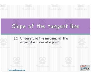 Gradient of the tangent